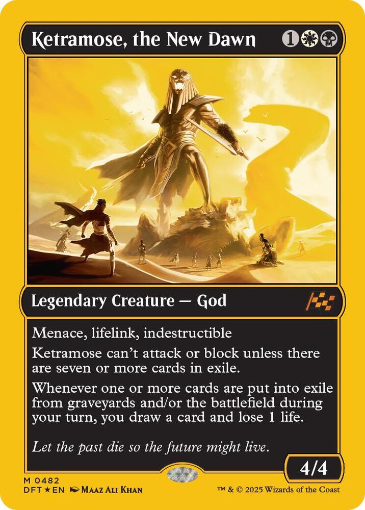 Ketramose, the New Dawn (First-Place Foil) | Aetherdrift #482