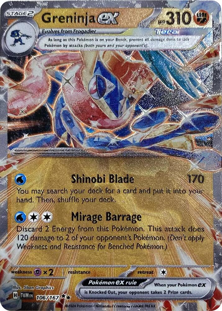 Greninja ex (GameStop Metal Card) | Miscellaneous Cards & Products #106/167