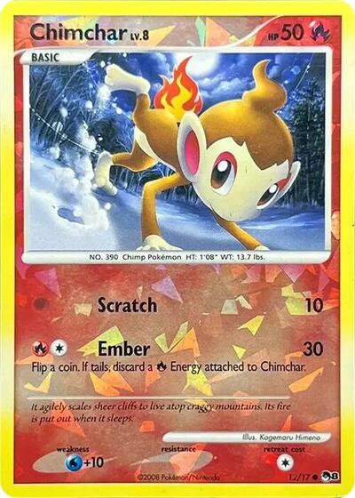 Chimchar (Cracked Ice Holo) | POP Series 8 #012/017