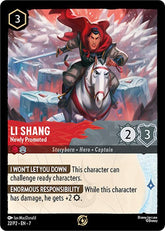 Li Shang - Newly Promoted | Disney Lorcana Promo Cards #22