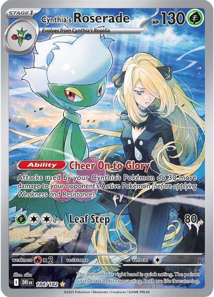 Cynthia's Roserade - 184/182 | SV10: Destined Rivals #184/182