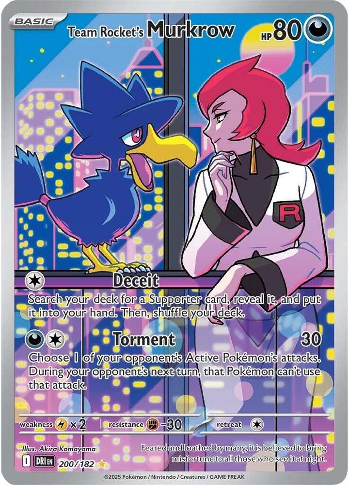 Team Rocket's Murkrow - 200/182 | SV10: Destined Rivals #200/182