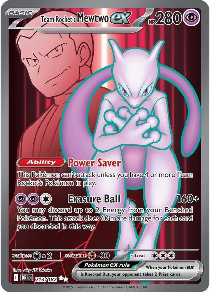 Team Rocket's Mewtwo ex - 213/182 | SV10: Destined Rivals #213/182
