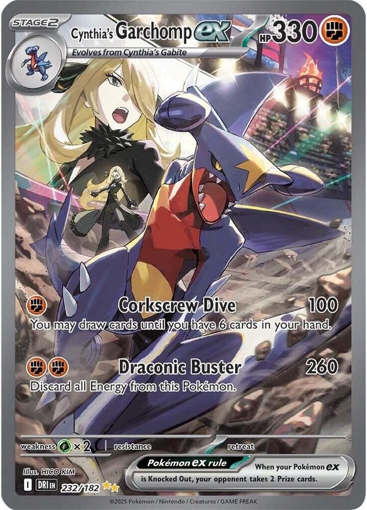 Cynthia's Garchomp ex - 232/182 | SV10: Destined Rivals #232/182