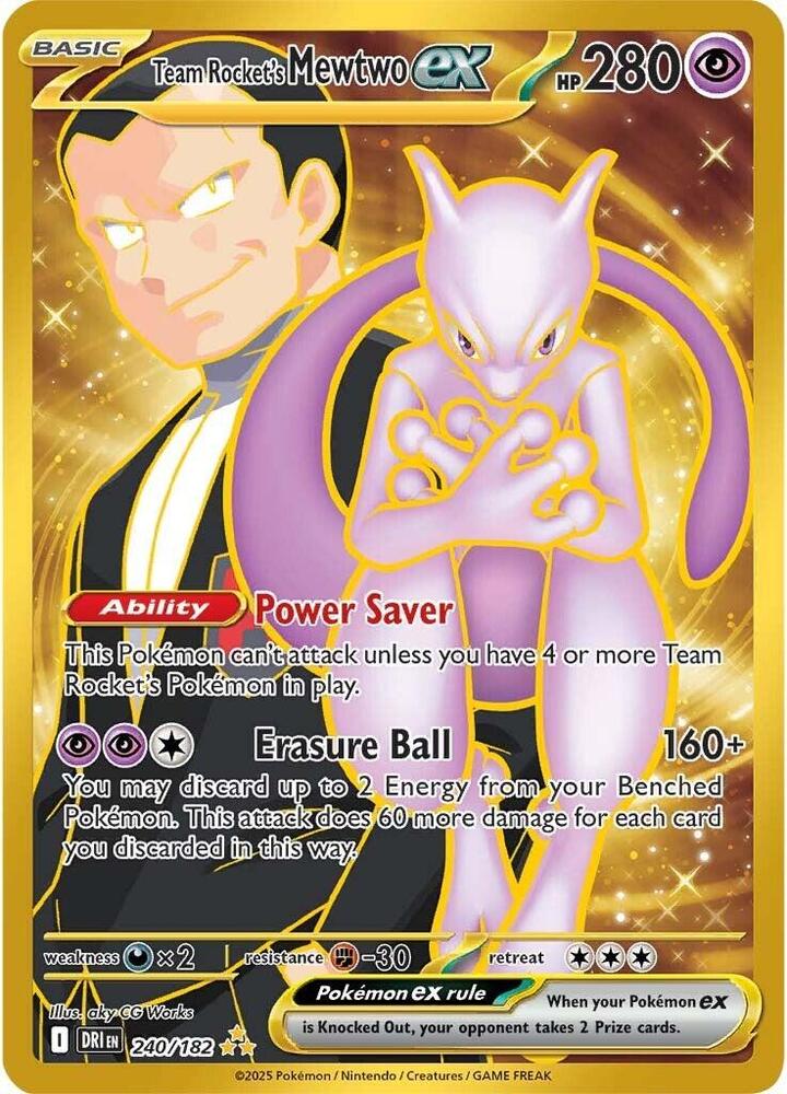 Team Rocket's Mewtwo ex - 240/182 | SV10: Destined Rivals #240/182
