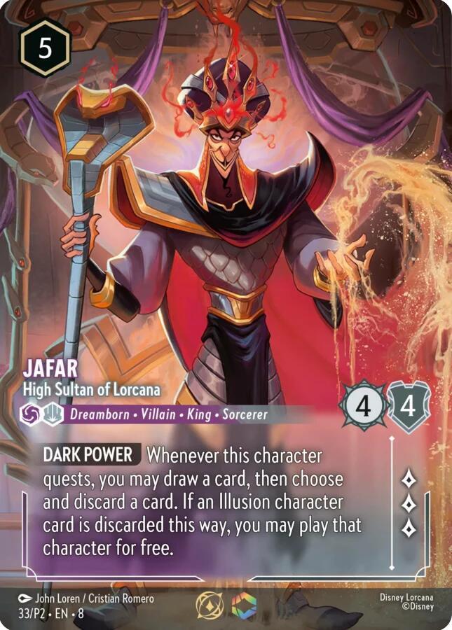 Jafar - High Sultan of Lorcana (Store Championship) | Disney Lorcana Promo Cards #33