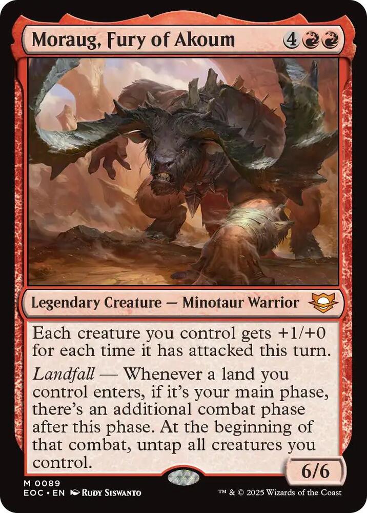 Moraug, Fury of Akoum | Commander: Edge of Eternities #89
