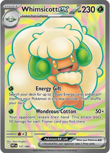 Whimsicott ex - 157/086 | SV: White Flare #157/086