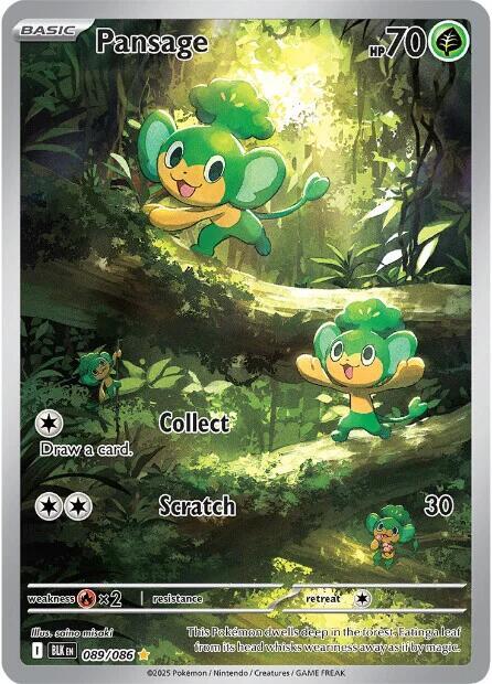 Pansage - 089/086 | SV: Black Bolt #089/086