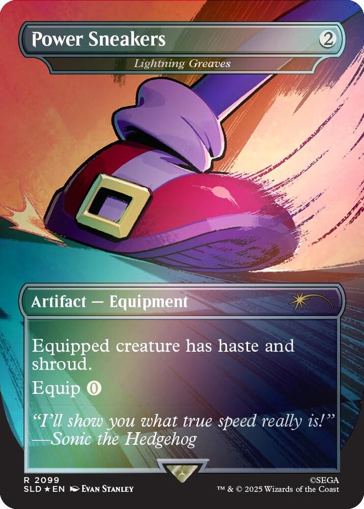Power Sneakers - Lightning Greaves (Rainbow Foil) | Secret Lair Drop Series #2099