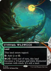 Stirring Wildwood (0129) (Borderless) (Galaxy Foil) | Edge of Eternities: Stellar Sights #129