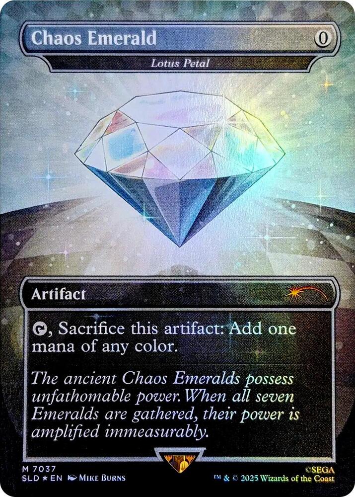 Chaos Emerald - Lotus Petal (7037) | Secret Lair Drop Series #7037