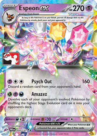 Espeon ex - 034/131 | Prize Pack Series Cards #034/131