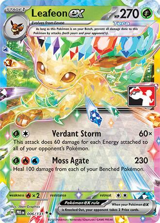 Leafeon ex - 006/131 | Prize Pack Series Cards #006/131