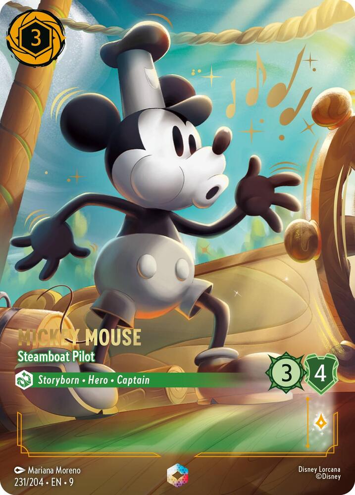 Mickey Mouse - Steamboat Pilot (Enchanted) | Fabled #231/204