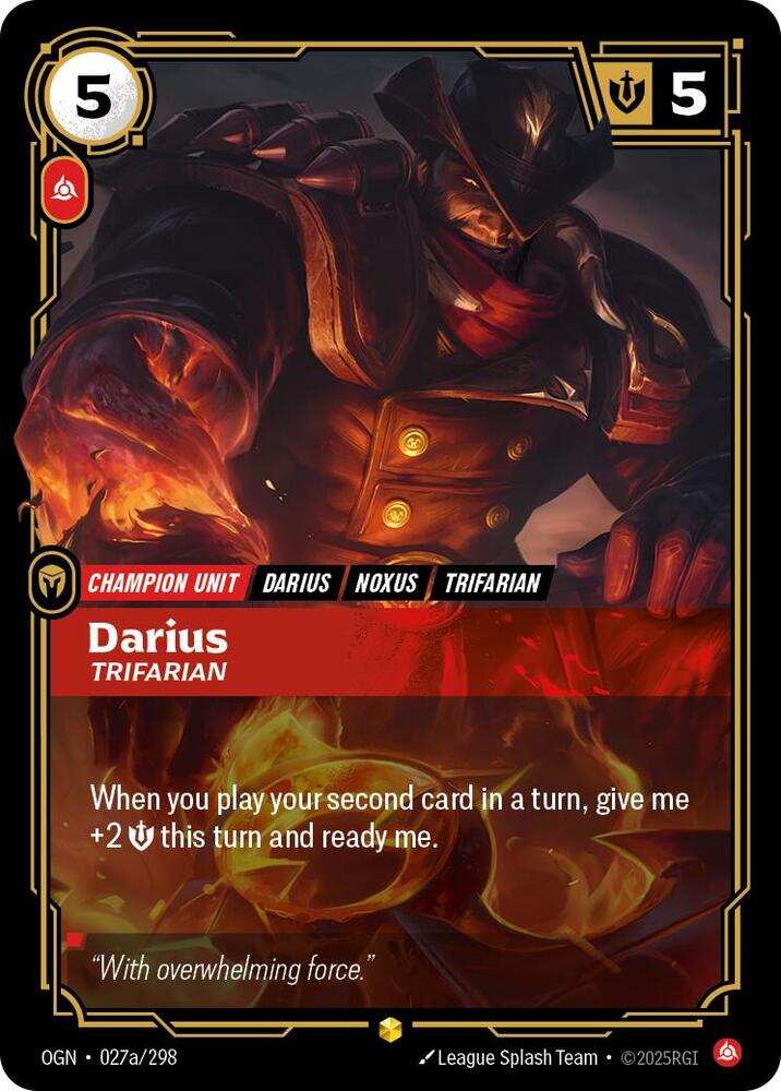Darius - Trifarian (Alternate Art) | Origins #027a/298