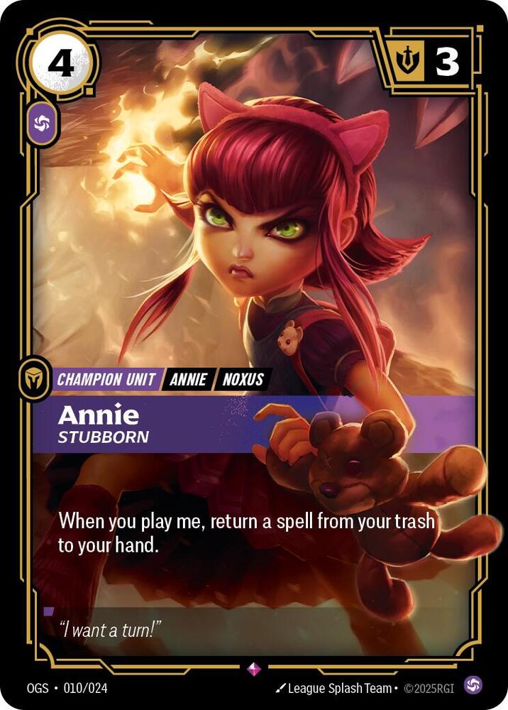Annie, Stubborn | Origins: Proving Grounds #010/024