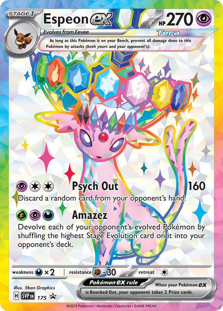 Espeon ex - 175 | SV: Scarlet & Violet Promo Cards #SVP 175