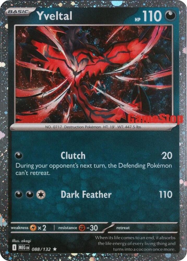 Yveltal (Game Stop) | Miscellaneous Cards & Products #088/132