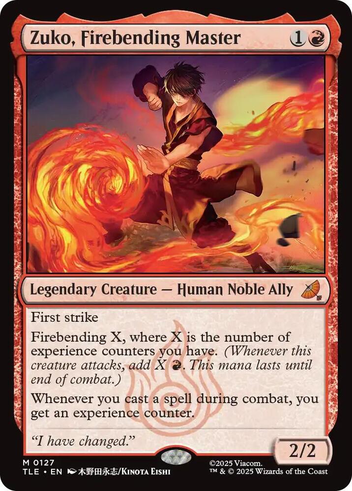 Zuko, Firebending Master | Avatar: The Last Airbender: Eternal-Legal #127