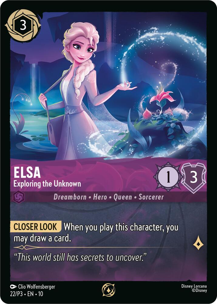 Elsa - Exploring the Unknown | Disney Lorcana Promo Cards #22