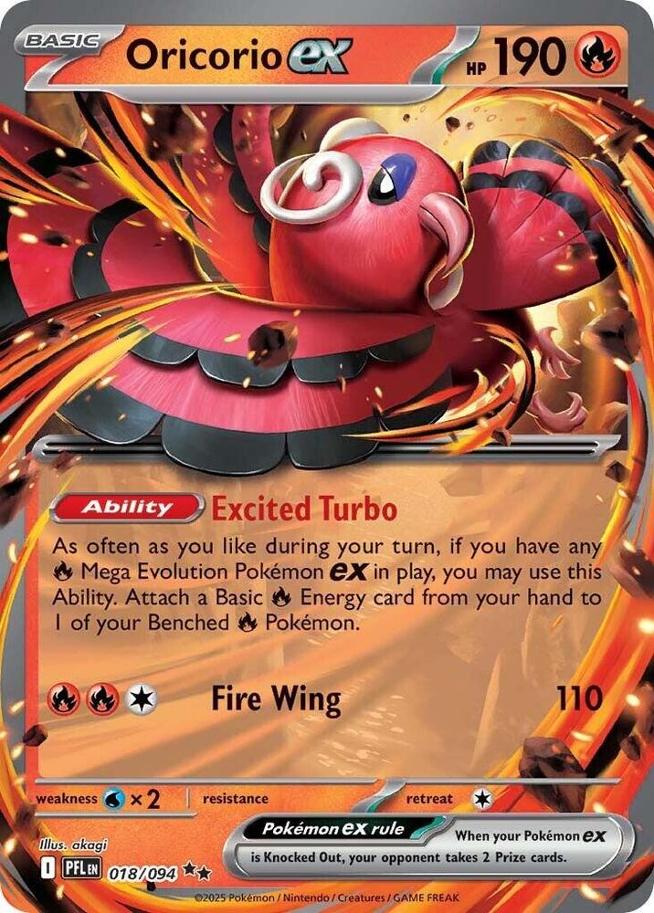 Oricorio ex - 018/094 | ME02: Phantasmal Flames #018/094