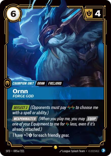 Ornn - Forge God (Alternate Art) | Spiritforged #085a/221
