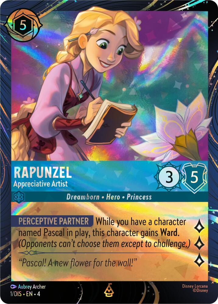 Rapunzel - Appreciative Artist | Disney Lorcana Promo Cards #1
