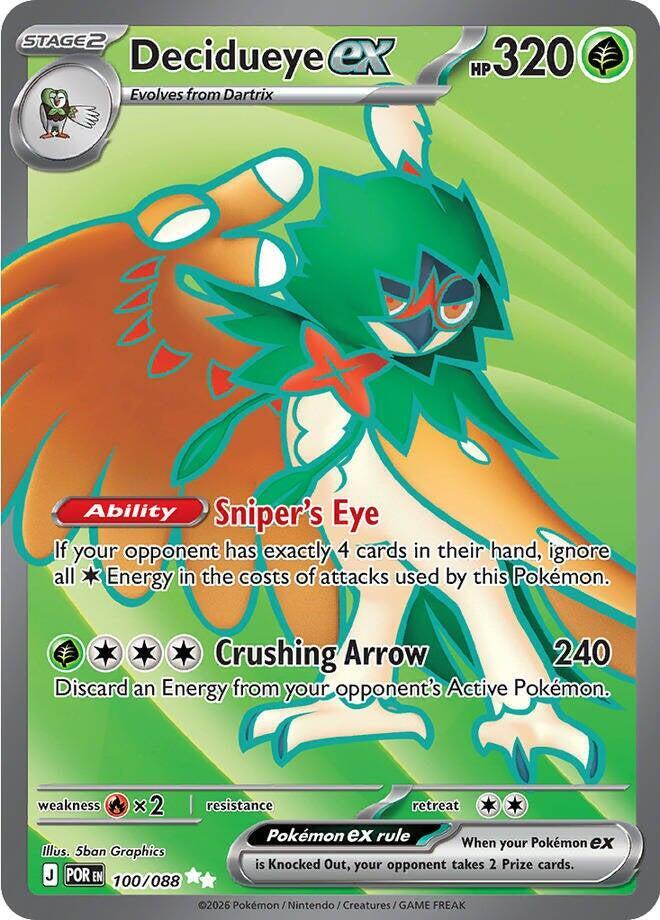 Decidueye ex - 100/088 | ME03: Perfect Order #100/088