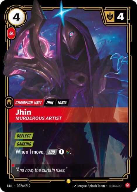 Jhin - Murderous Artist (Alternate Art) | Unleashed #022a/219
