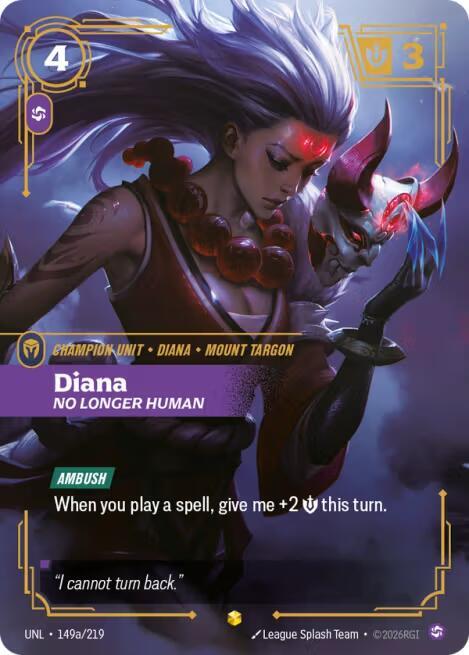 Diana - No Longer Human (Alternate Art) | Unleashed #149a/219