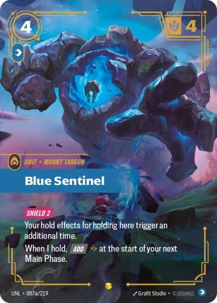 Blue Sentinel (Alternate Art) | Unleashed #087a/219