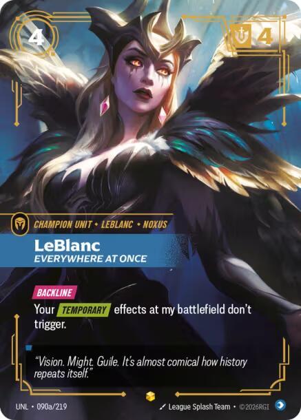 LeBlanc, Everywhere At Once (Alternate Art) | Unleashed #090a/219