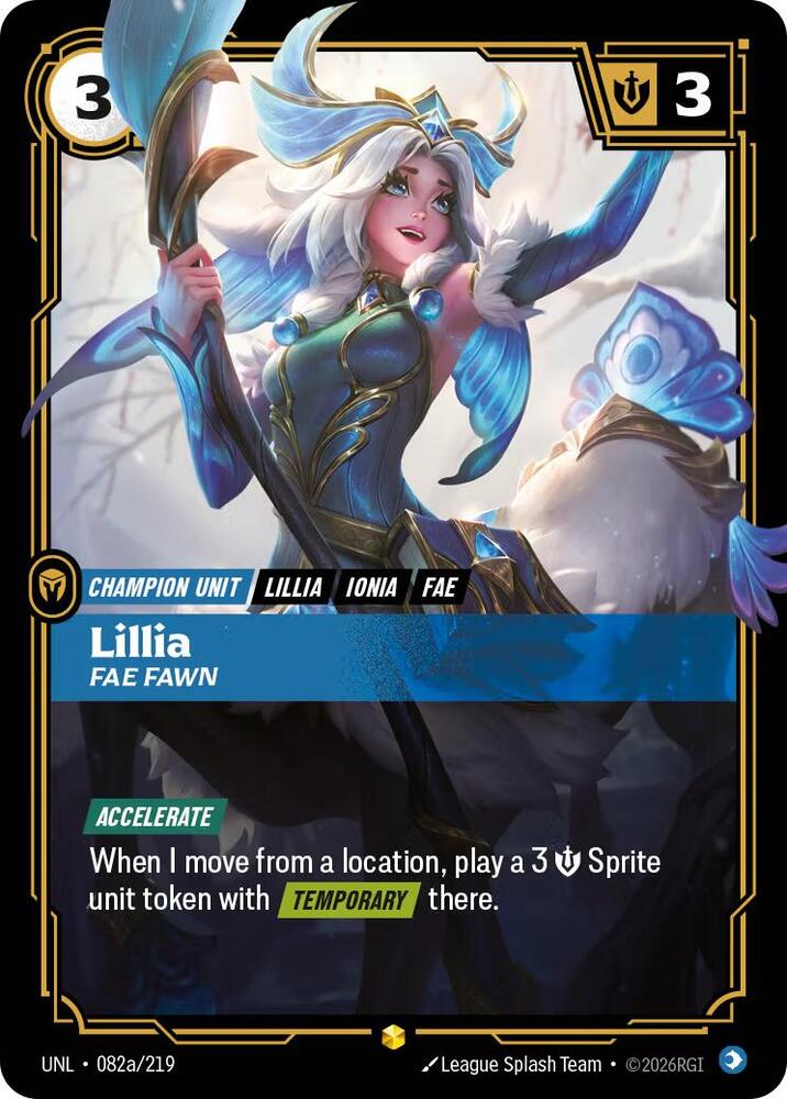 Lillia, Fae Fawn (Alternate Art) | Unleashed #082a/219