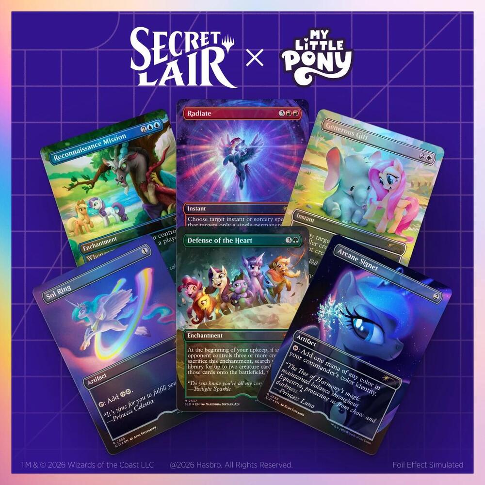 Secret Lair Drop: Secret Lair x My Little Pony: Friendship is Magic - Traditional Foil Edition | Secret Lair Drop Series #unknown