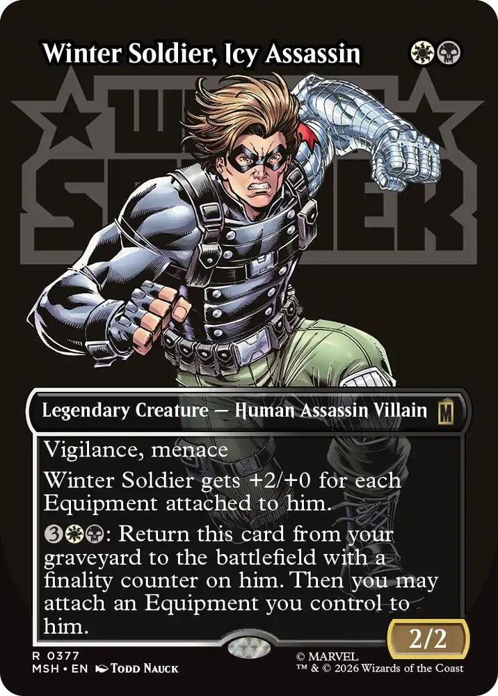 Winter Soldier, Icy Assassin (Borderless) | Marvel Super Heroes #377
