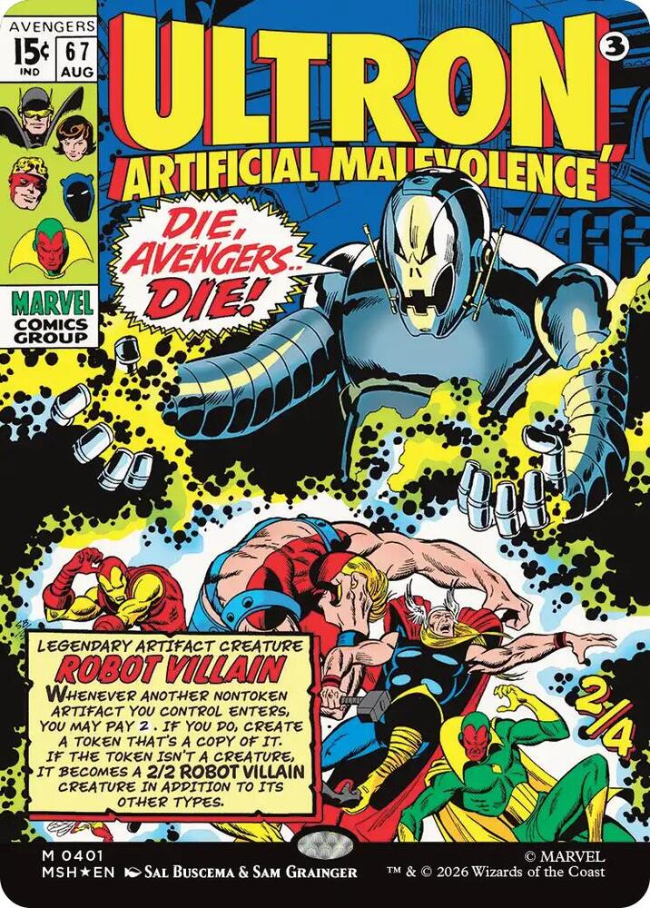 Ultron, Artificial Malevolence (Borderless) (0401) | Marvel Super Heroes #401