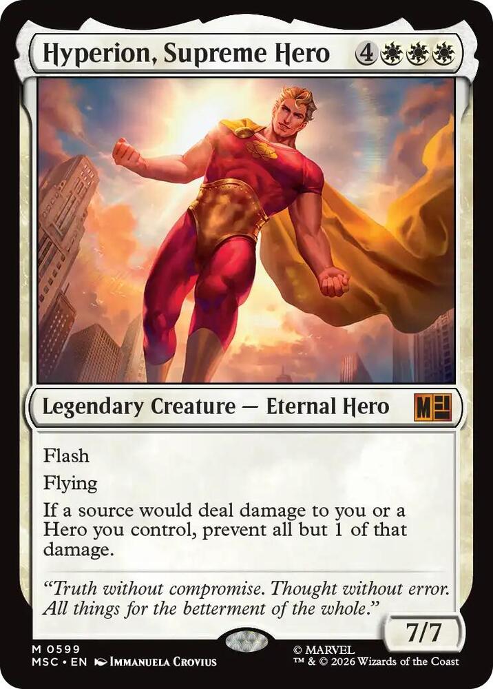 Hyperion, Supreme Hero | Commander: Marvel Super Heroes #599