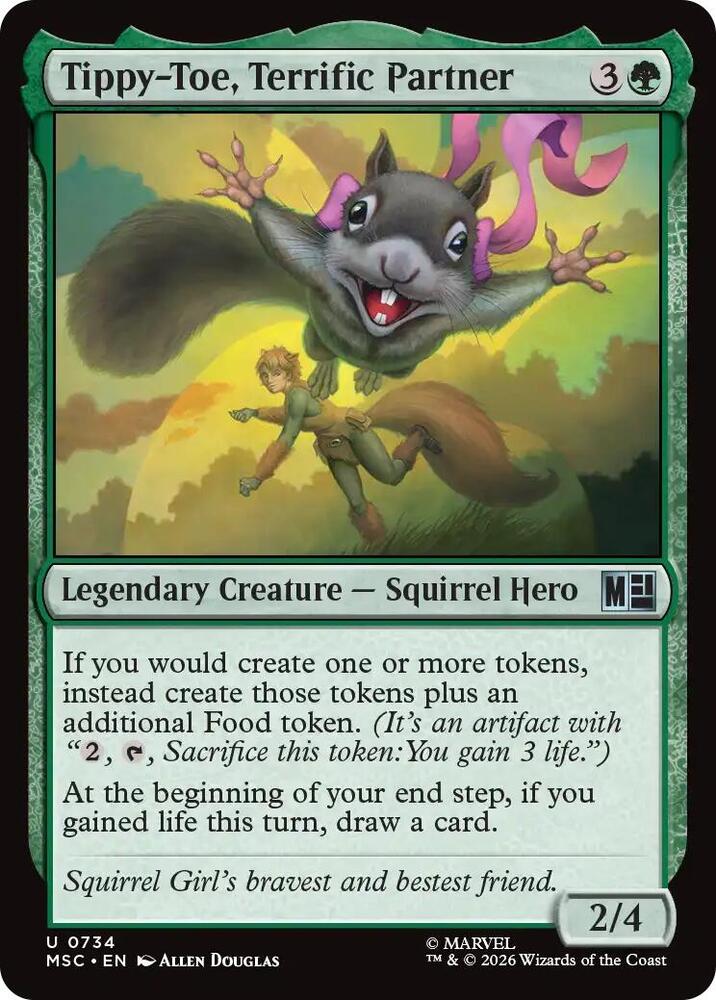 Tippy-Toe, Terrific Partner | Commander: Marvel Super Heroes #734