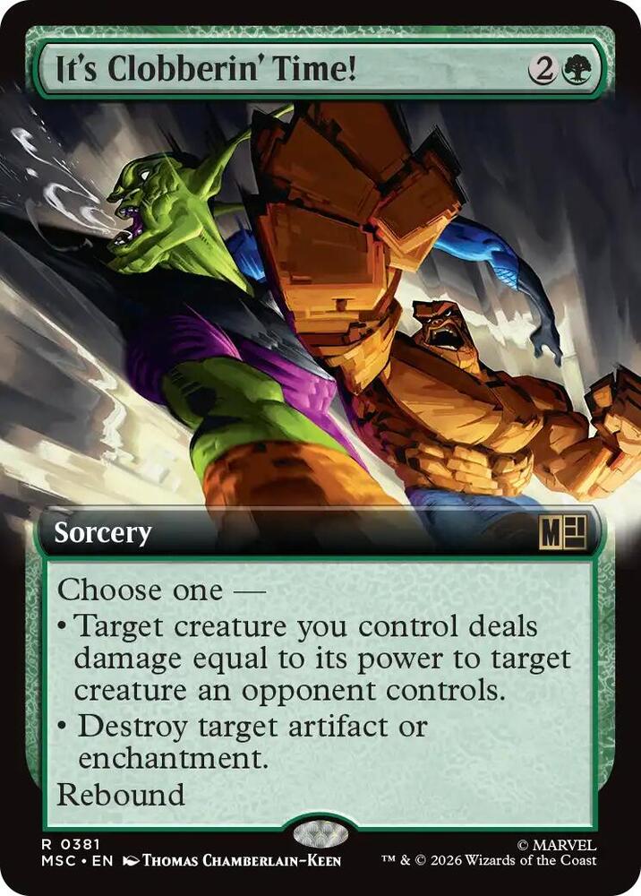 It's Clobberin' Time! (Extended Art) | Commander: Marvel Super Heroes #381