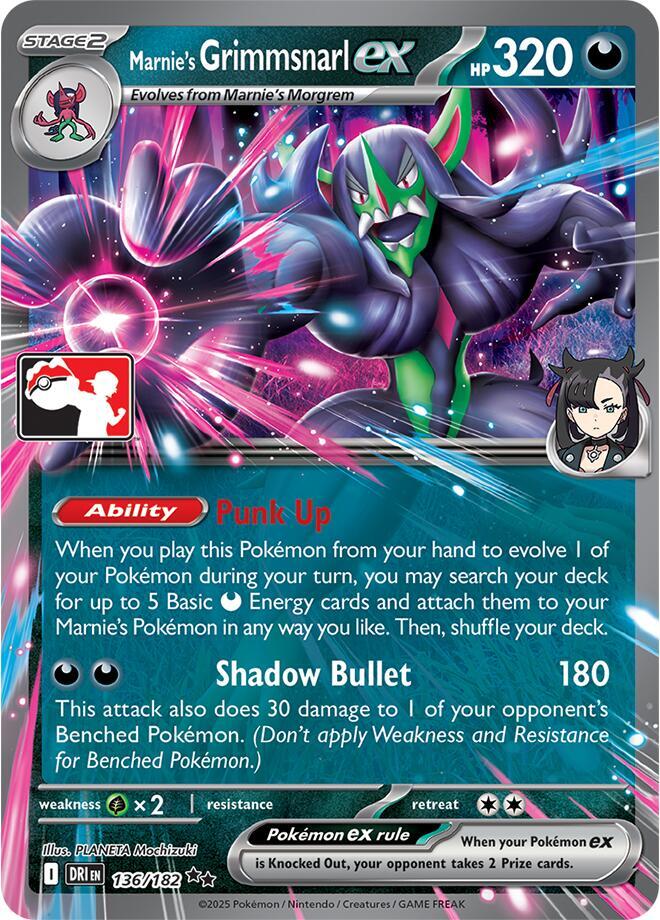 Marnie's Grimmsnarl ex - 136/182 | Prize Pack Series Cards #136/182
