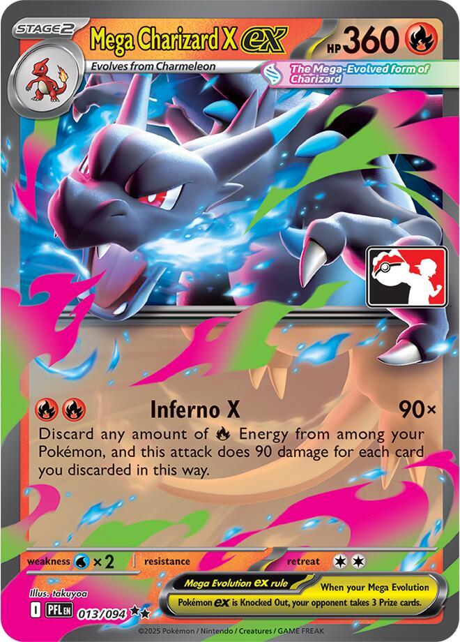 Mega Charizard X ex - 013/094 | Prize Pack Series Cards #013/094