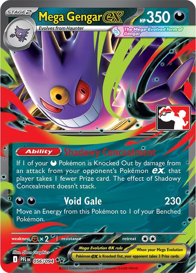 Mega Gengar ex - 056/094 | Prize Pack Series Cards #056/094