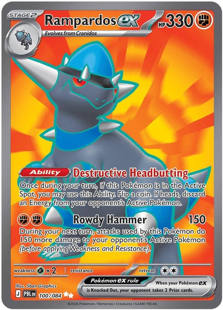 Rampardos ex - 100/084 | ME05: Pitch Black #100/084