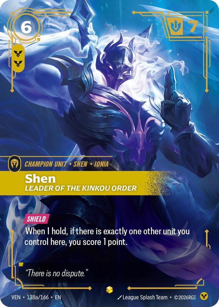 Shen, Leader of the Kinkou Order (Alternate Art) | Vendetta #138a/166
