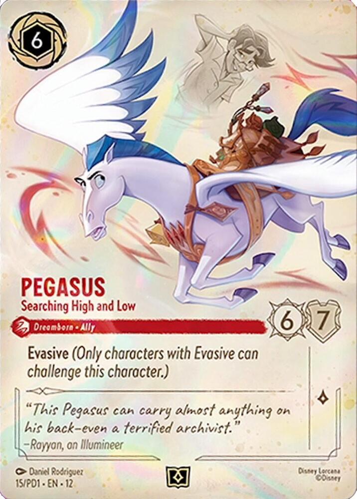 Pegasus - Searching High and Low | Disney Lorcana Promo Cards #15
