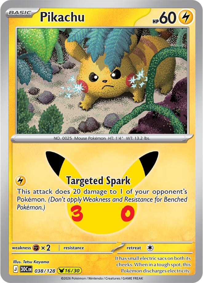 Pikachu - 038/128 | ME: 30th Celebration #038/128