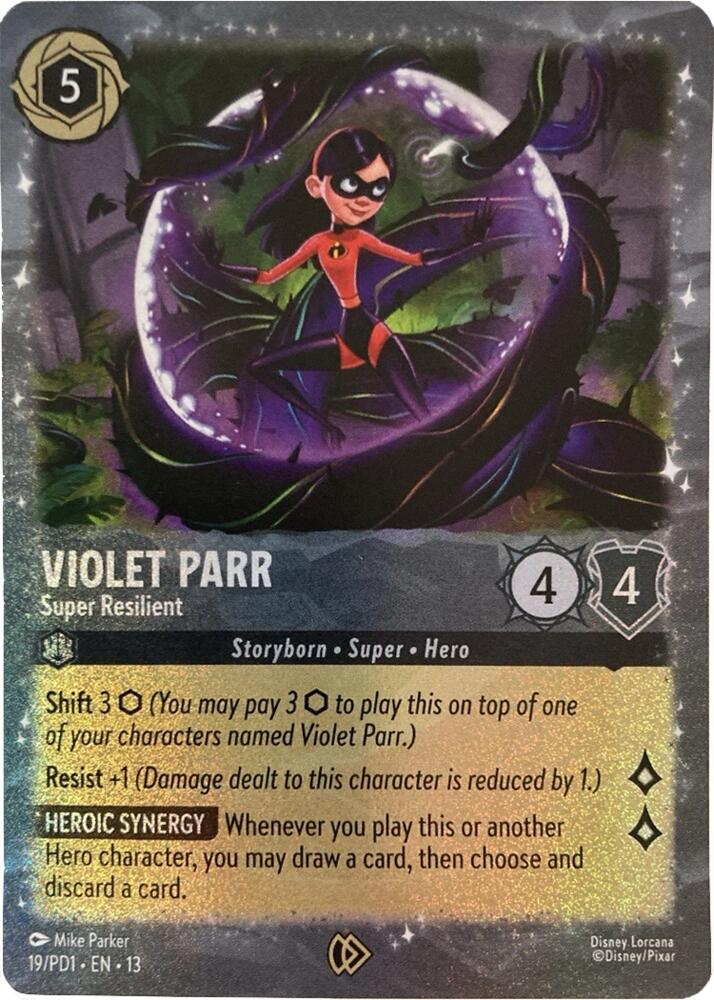 Violet Parr - Super Resilient | Disney Lorcana Promo Cards #19