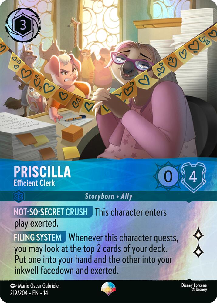 Priscilla - Efficient Clerk (Epic) | Hyperia City #219/204