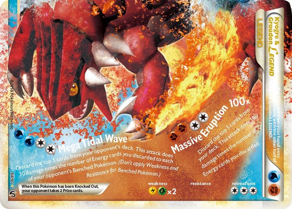 Kyogre & Groudon Legend (Bottom) | Undaunted #88/90